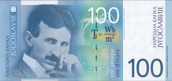 Tesla on Serbian RSD Dinar